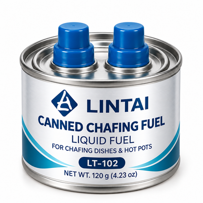 Green Canned Fuel for Chafing Dishes, Buffet Warmers and Hot Pots – Low-Odor Liquid Fuel