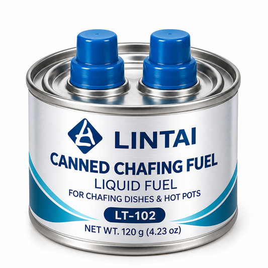 Green Canned Fuel for Chafing Dishes, Buffet Warmers and Hot Pots – Low-Odor Liquid Fuel