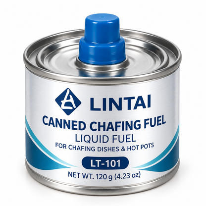 Green Canned Fuel for Chafing Dishes, Buffet Warmers and Hot Pots – Low-Odor Liquid Fuel