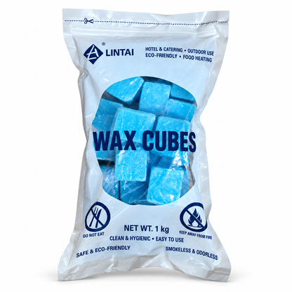 Blue Solid Fuel Wax Cubes for Commercial Hot Pot & Dry Pot Warmers and Wood Stove Fire Starting